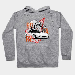 Mazda RX7 Rotary Engine JDM Legend Hoodie